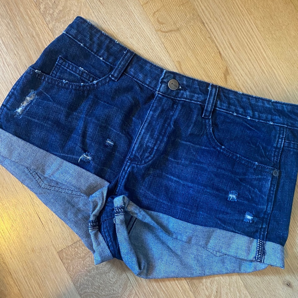 RVCA Distressed Shorts